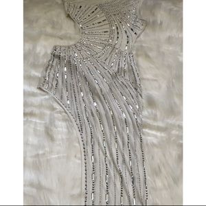 Sexy white sheer dress